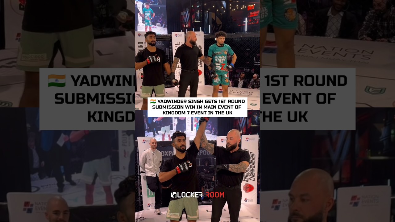WIN FOR 🇮🇳 Yadwinder Singh submits Jabeed Rahman in the main event of Kingdom 7 in UK