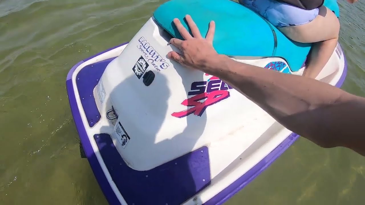 FIRST RIDE OF THE SEASON ON MY GIRLFRIENDS SEADOO SP