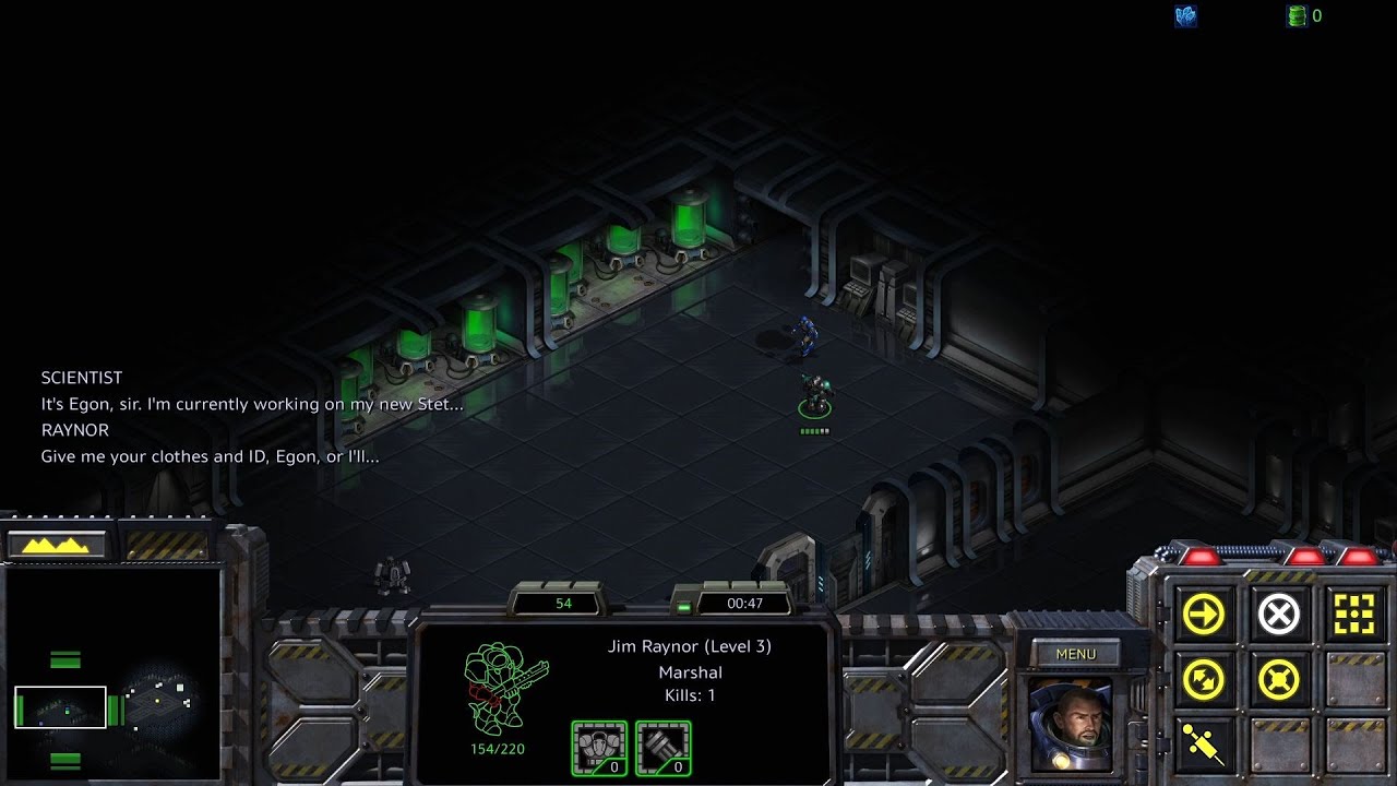 Raynor disguises himself as a scientist