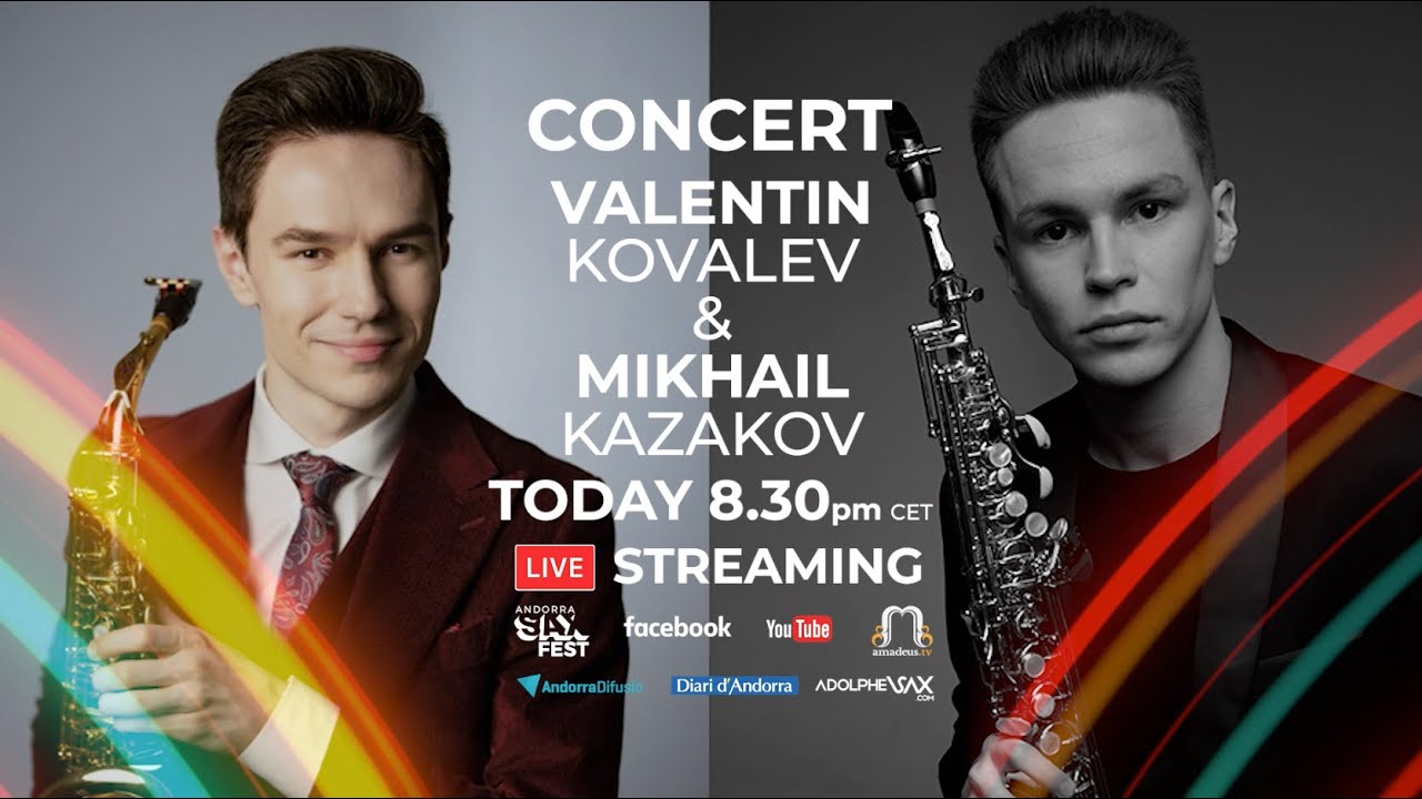 FULL CONCERT: VALENTIN KOVALEV & MIKHAIL KAZAKOV CONCERT. ANDORRA SAXFEST.  (02/04/24)
