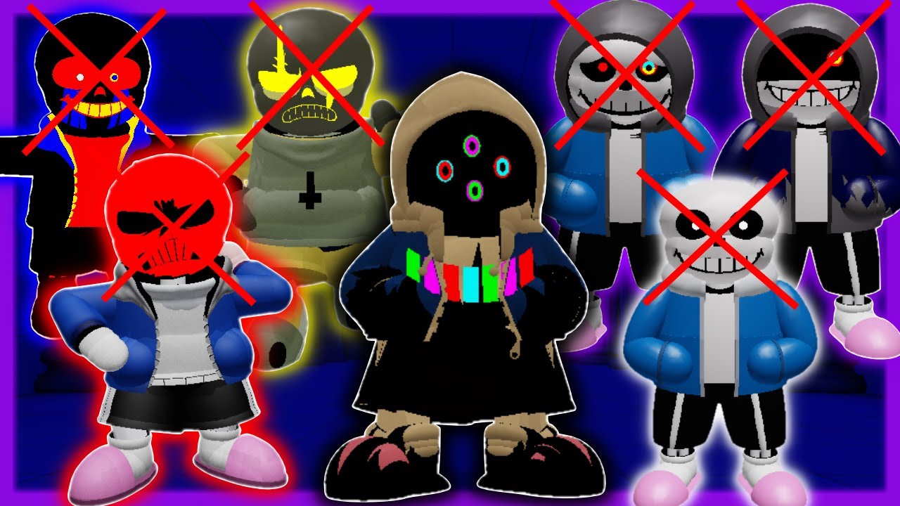 Dusttale: Endless Massacre：True Nega Sans, ULC Sanses, Really Angry Sans, Error sans[アンダーテール/ロブロックス]