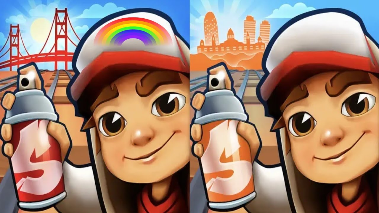 Subway surfers[ Pride Edition ] : San Francisco 2024 🆚️ Barcelona 2025 Map Comparison 