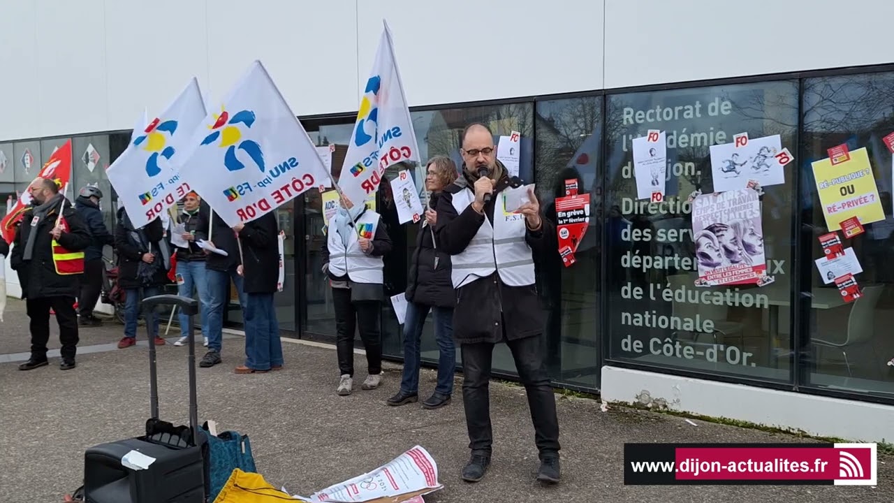 Education nationale : la colère grondante dans les rues de Dijon
