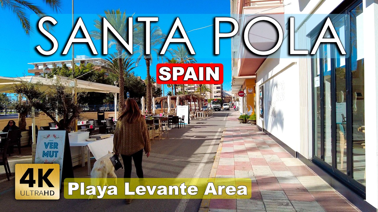 Santa Pola (Playa Levante Area) - Spain | Costa Blanca - Walking tour [4k 60fps]