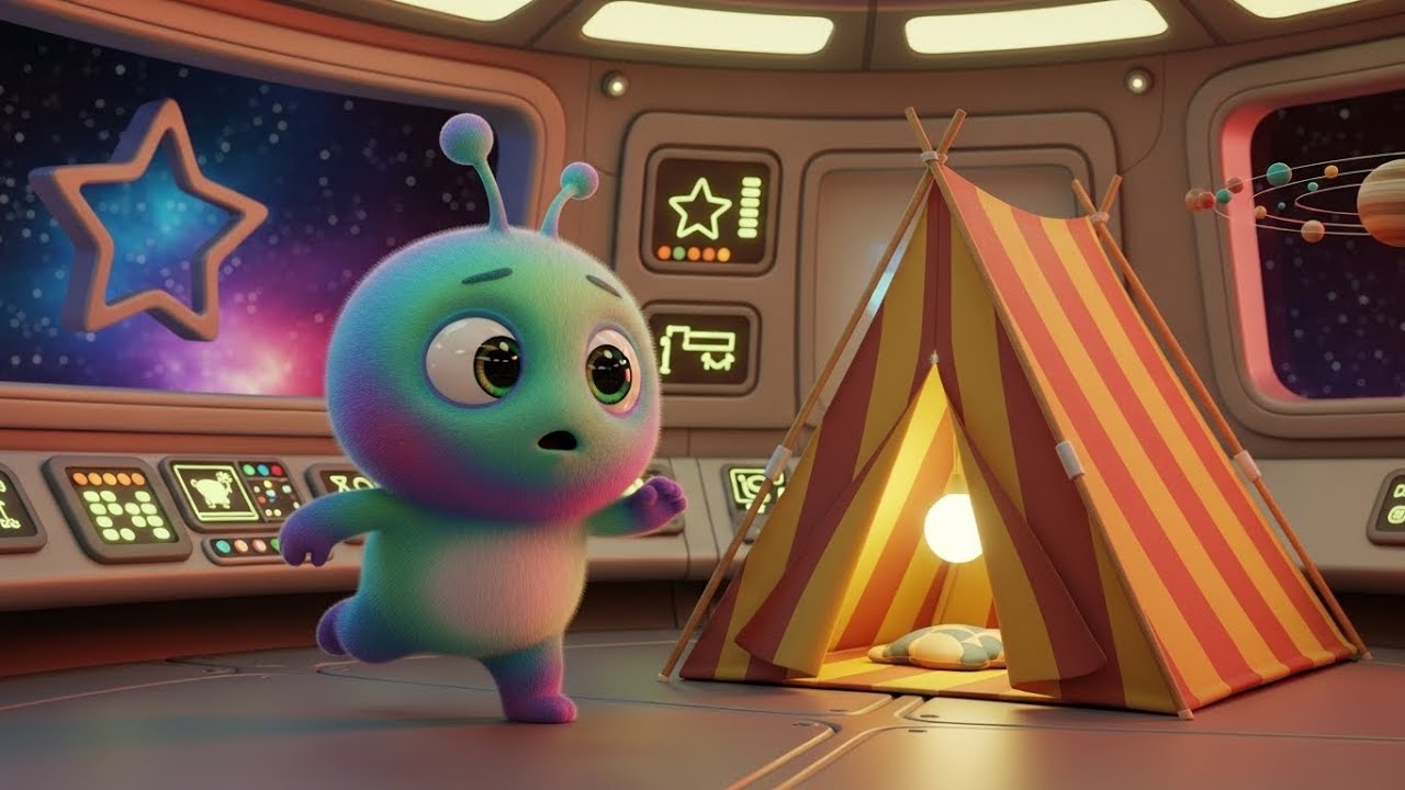 Among Us Sneaky Alien Hid in the Tent 🌬️ | Funny Toddler Song | Kids Rhymes