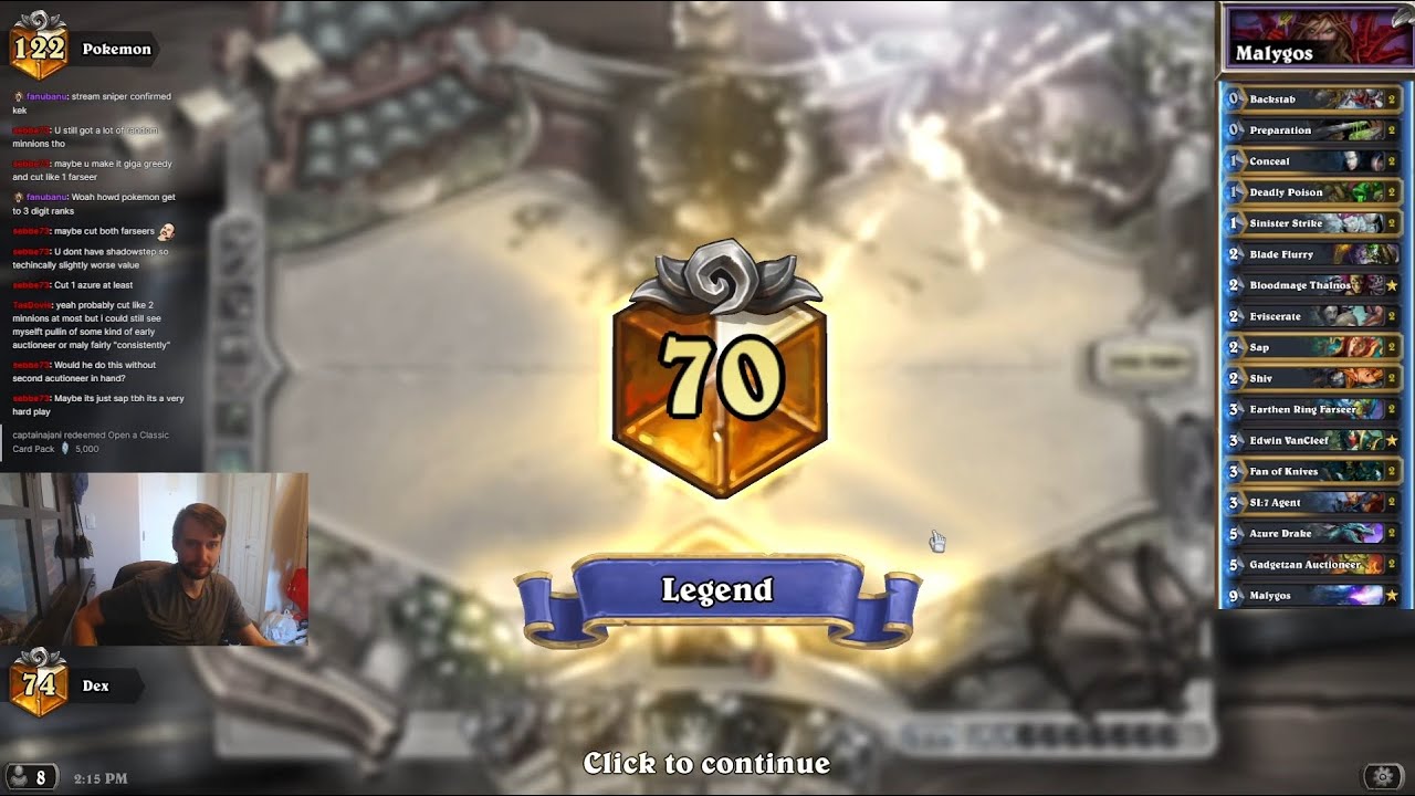 Hearthstone: Classic Malygos Rogue! Climbing Back