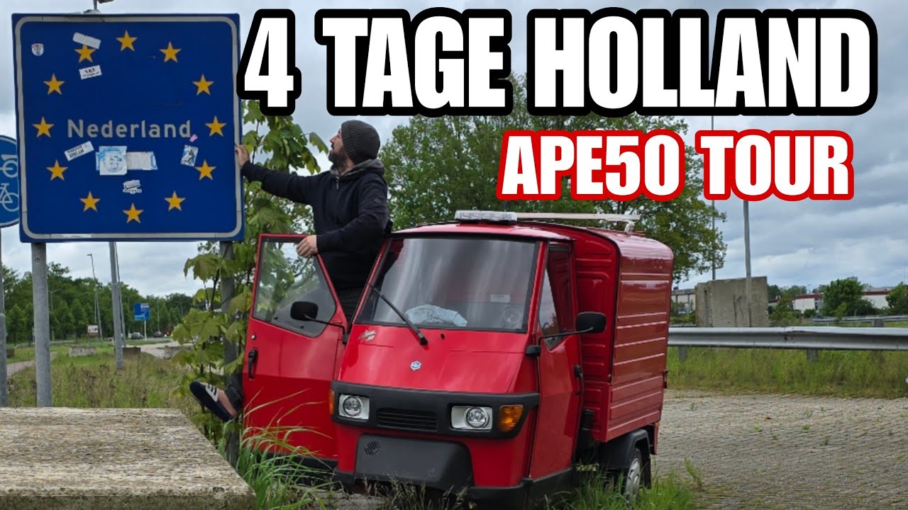 APE 50 über 1000 Kilometer Road Trip 4 Tage durch Holland