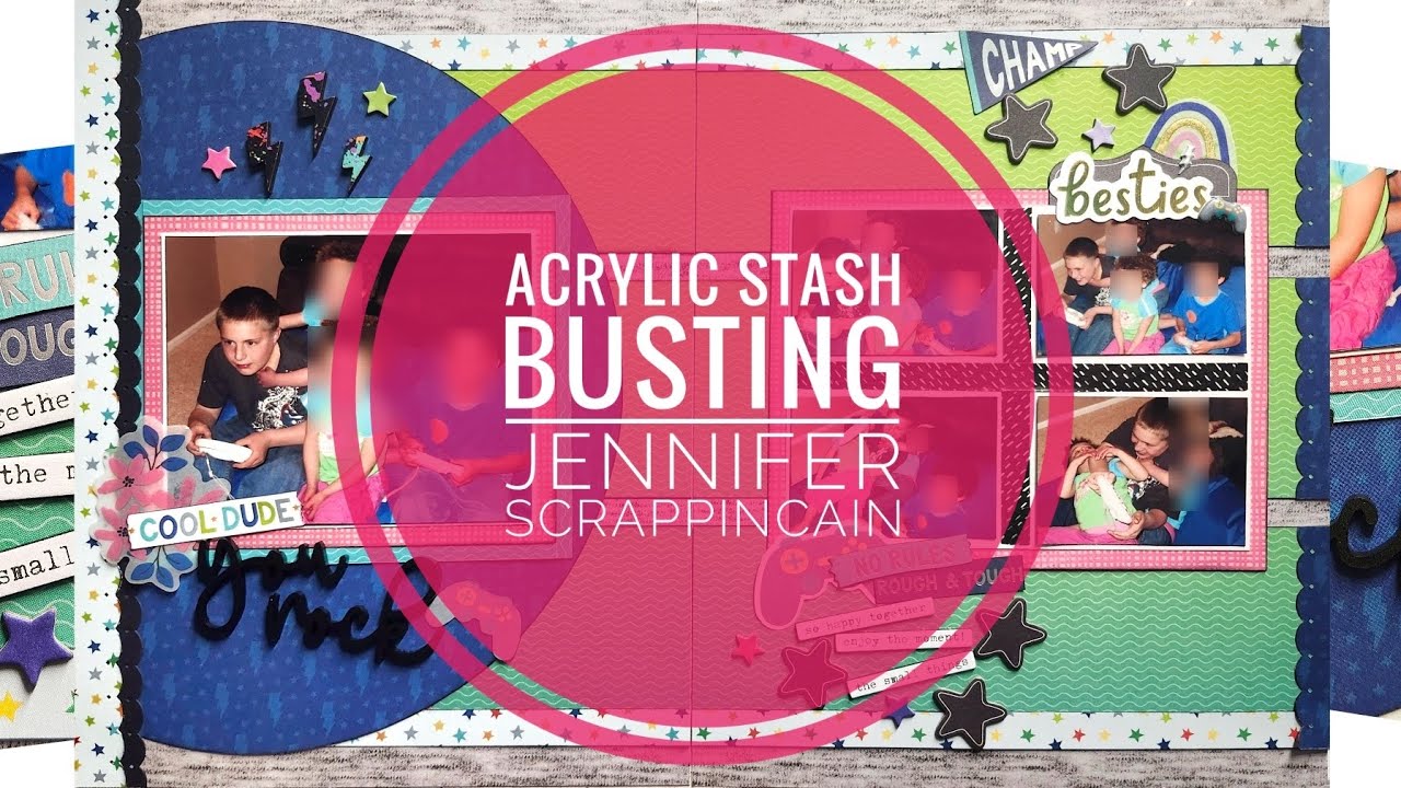 Acrylic Stash Busting | You Rock | AD & SG Design Team 