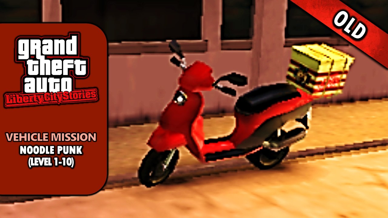GTA LCS [OLD 100% Walkthrough] - Vehicle Mission: Noodle Punk (Level 1-10)