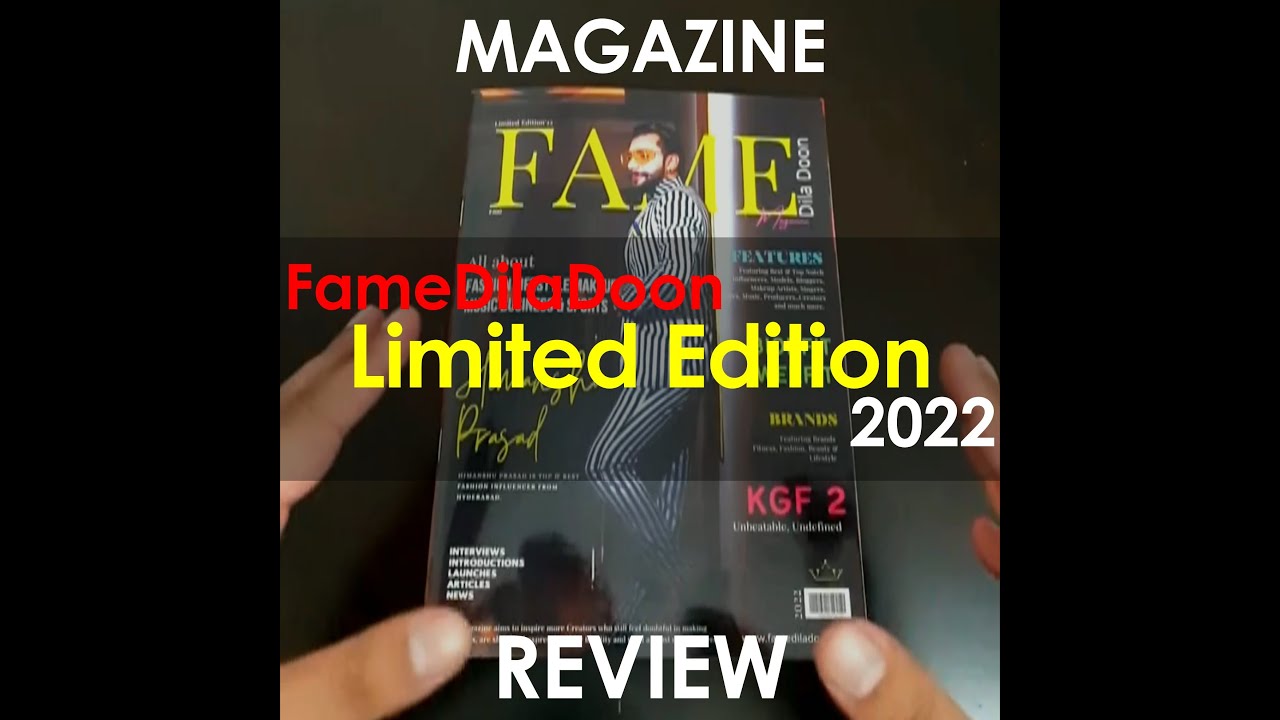 FameDilaDoon Magazine Limited Edition 2022 | Review | Awyang | @FameMediaLabel