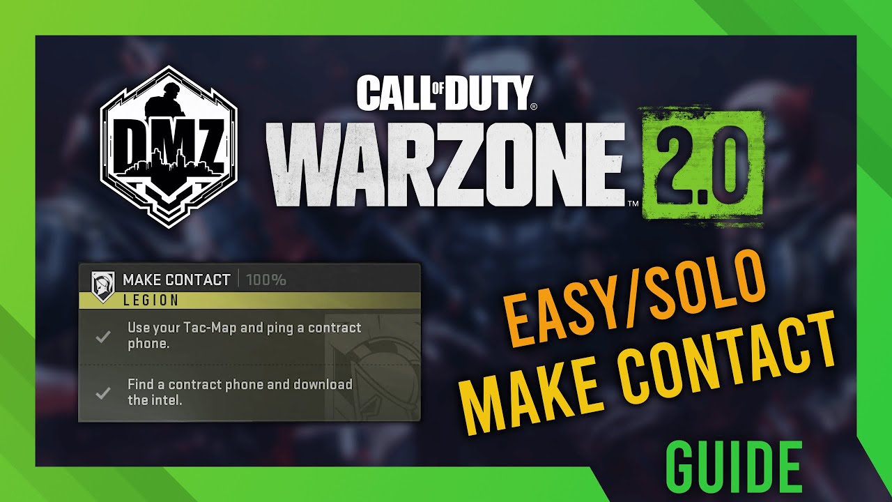 Make Contact GUIDE | DMZ Mission Guide | Simple | FAST