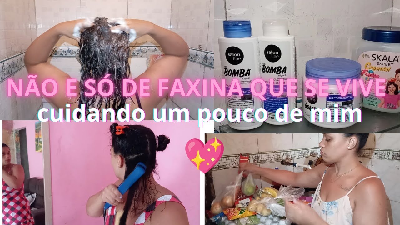 NÃO E SÓ DE FAXINA QUE SE VIVE CUIDADO UM POUCO DE MIM  estou cansada, fiz almoço 💖