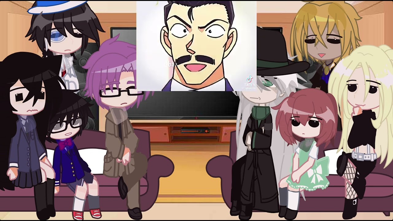 detective conan react to….||ship:Ginsherry||.By:me (gacha club).