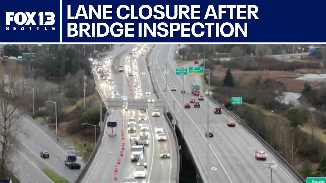 Lanes closed on SR 99 after bridge inspection | FOX 13 Seattle