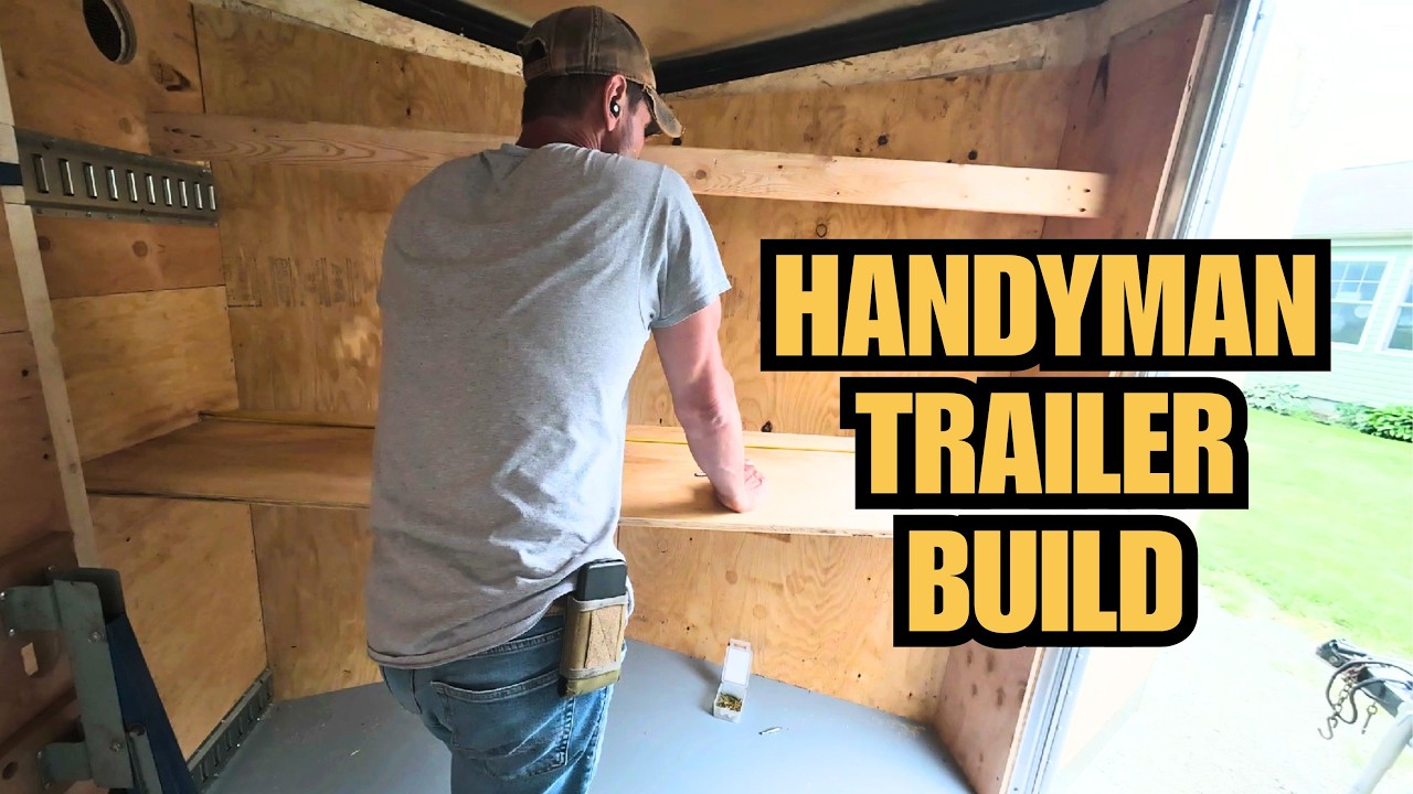 DIY Trailer Shelving Build | Custom Tool Storage & Organization - Episode 5