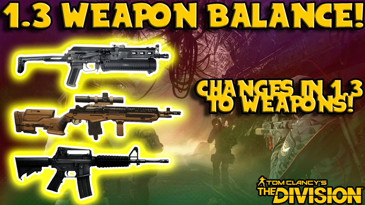1.3 OFFICIAL Weapon Balancing! (The Division) Underground DLC 1!