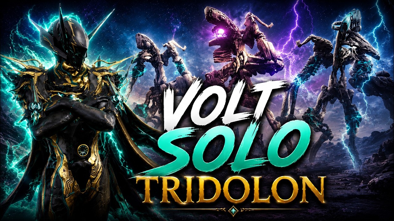 Volt Makes Solo Tridolon EASY ⚡ | Warframe 2026