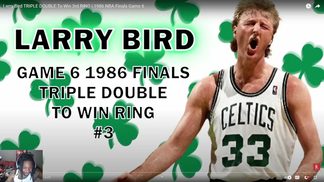 THIS MIGHT BE LARRY BIRD'S GREATEST GAME EVER! 1986 ring #3