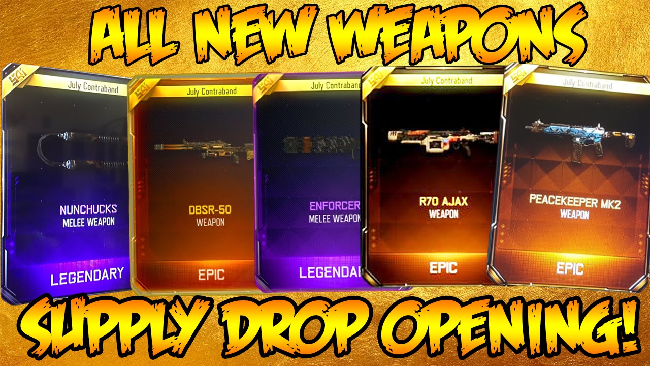 BLACK OPS 3 *ULTIMATE* SUPPLY DROP OPENING! NEW WEAPONS, SNIPER, MELEE, & MORE! (BO3 Opening)