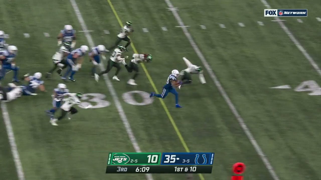 Jonathan Taylor 78 Yard TD Run vs Jets