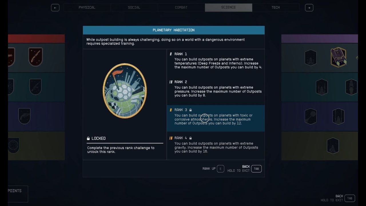 STARFIELD │Planetary Habitation - How to Level Up RANK 2 - Guide 2023