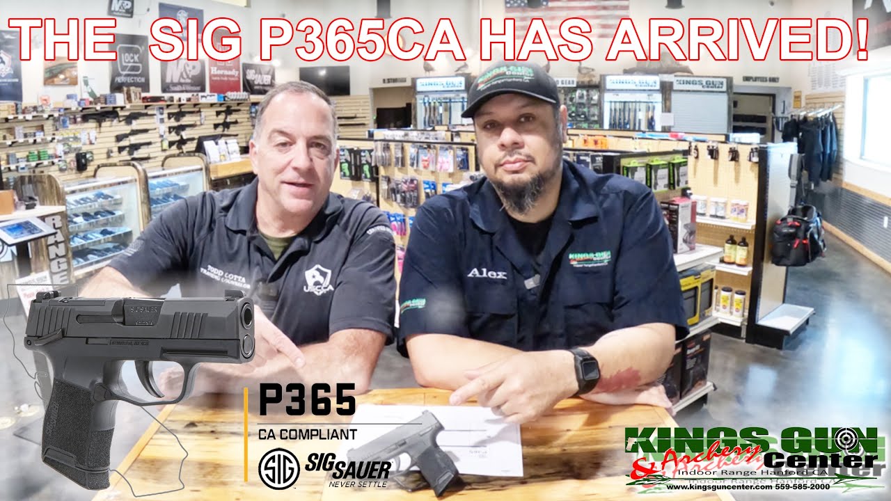 We shoot the Sig Sauer P365 today. the brand new gun released to California.