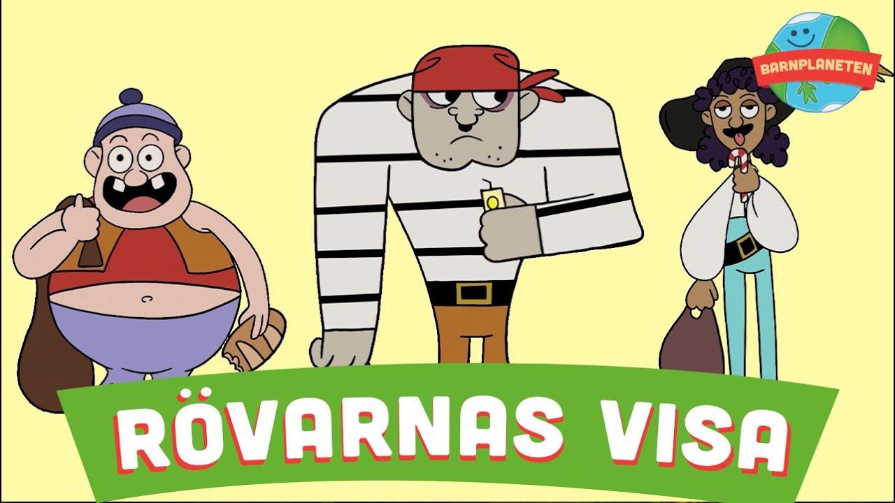 Animerad Barnplaneten Video - Rövarnas Visa