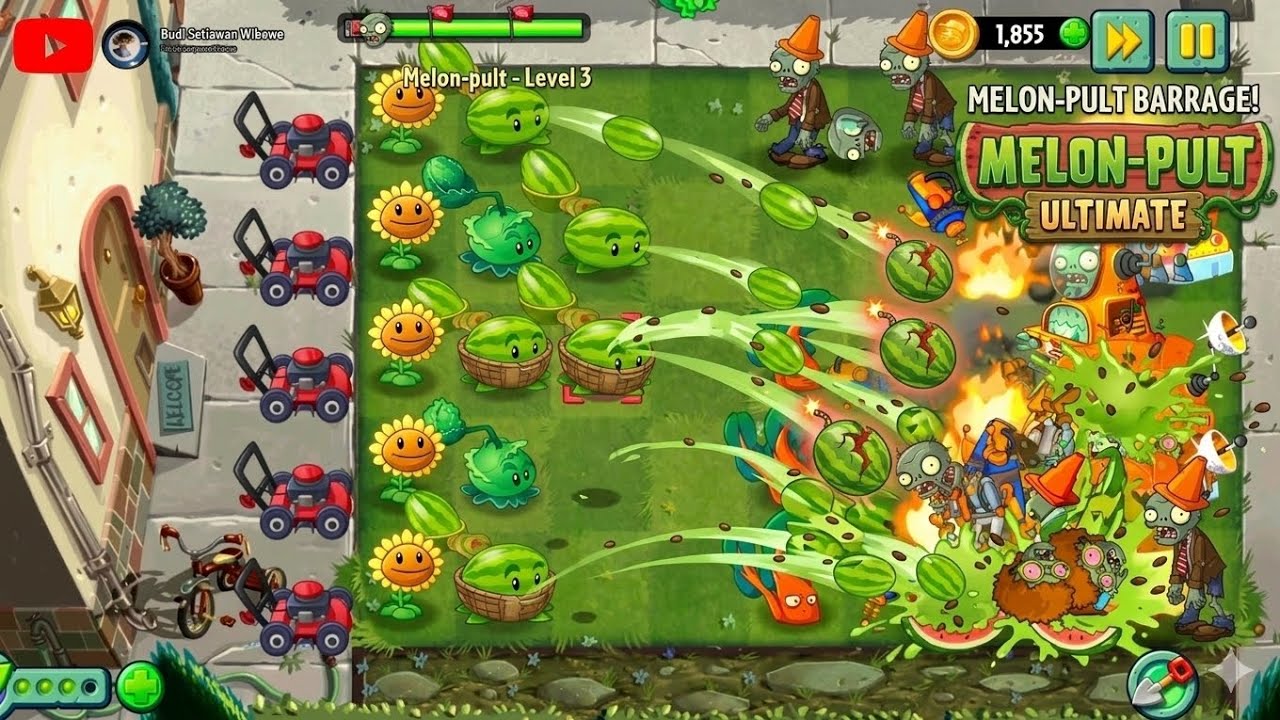 Eps.Melon-pult Bombardir Zombies - Plants Vs Zombie 2