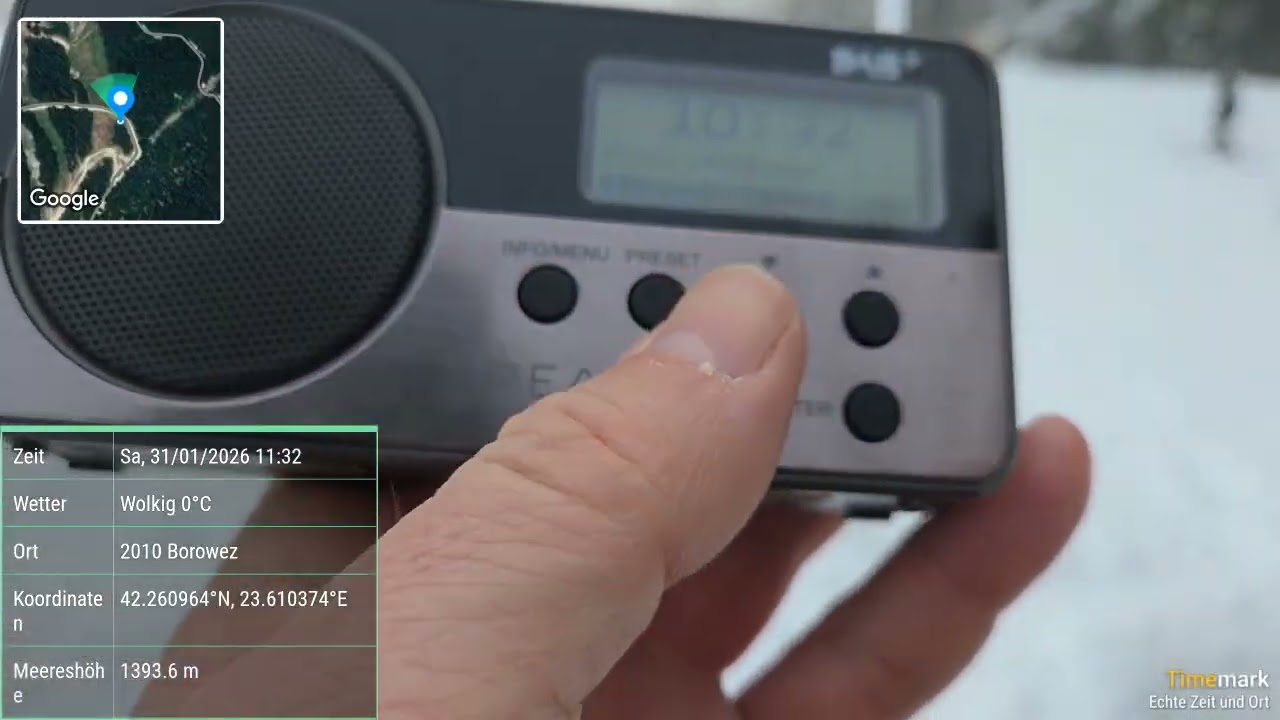 DAB DX - Signal check, Borovec, SW Bulgaria