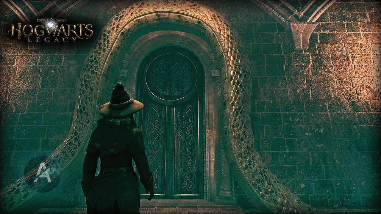 [4K RT Ultra+] Rainy Walk to Slytherin Common Room | Hogwarts Legacy Ambience