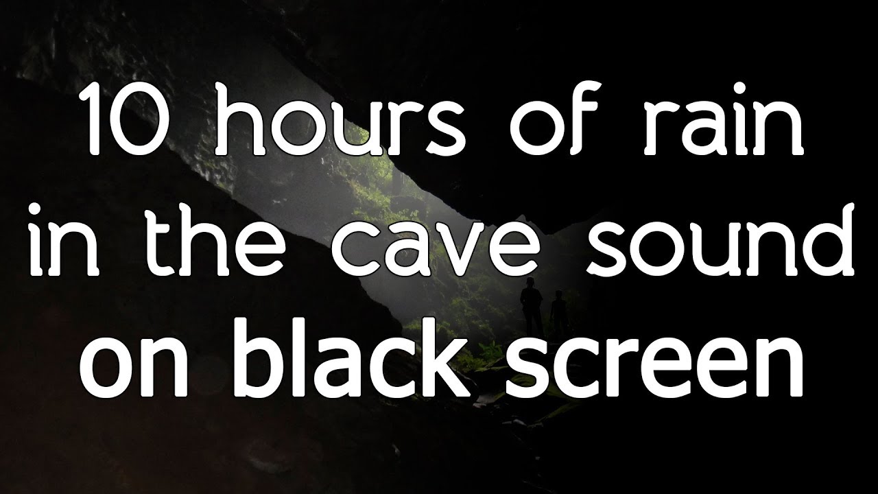 🎧 Rain in the cave in grotto sound high quality white noise HQ ASMR sounds of nature relax sleep