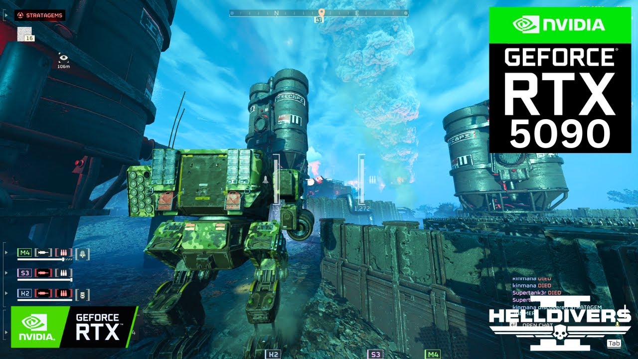 HELLDIVERS 2: MERAK on RTX 5090 32GB (4K Maximum Graphics)