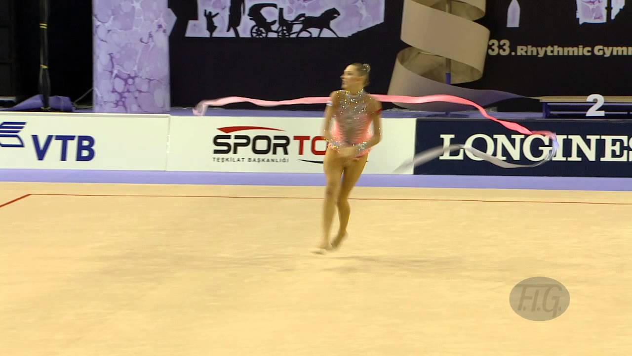 STANIOUTA Melitina (BLR) - 2014 Rhythmic Worlds, Izmir (TUR) - Qualifications Ribbon