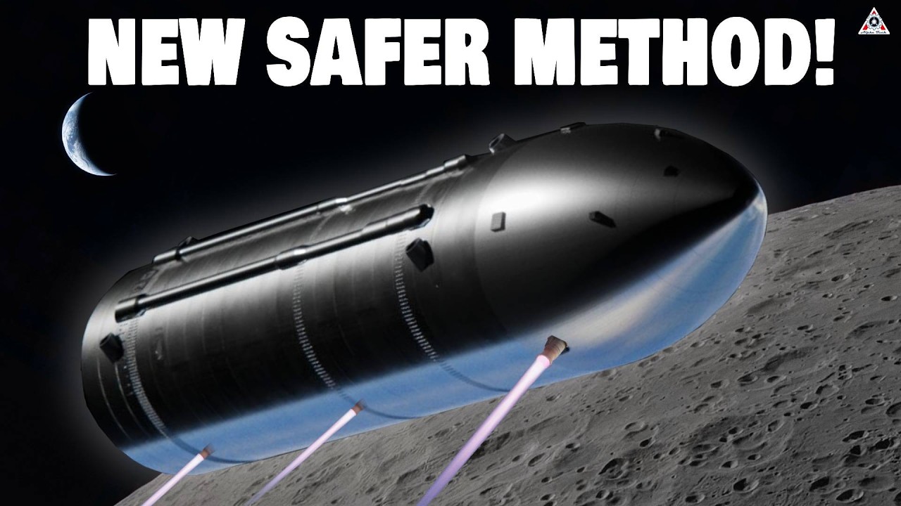 Более безопасный способ SpaceX посадить Starship на Луну шокировал NASA!