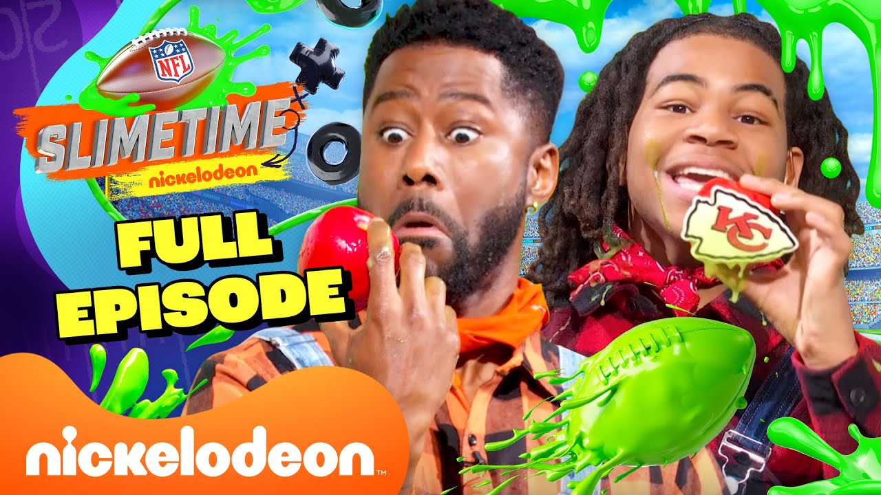 FULL EPISODE! NFL Slimetime Fall Edition! 🍂 w/ Nate Burleson & Young Dylan | Nickelodeon