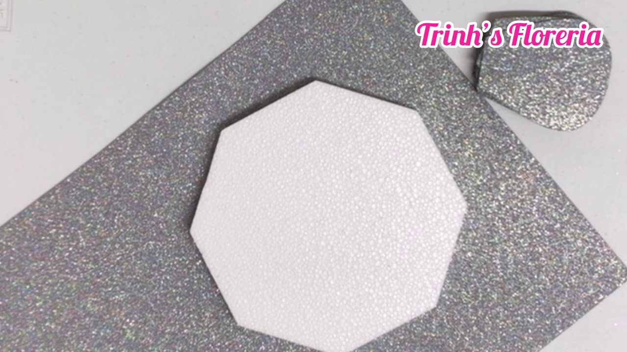DIY giant glitter foamy Flowers style #6 and #7