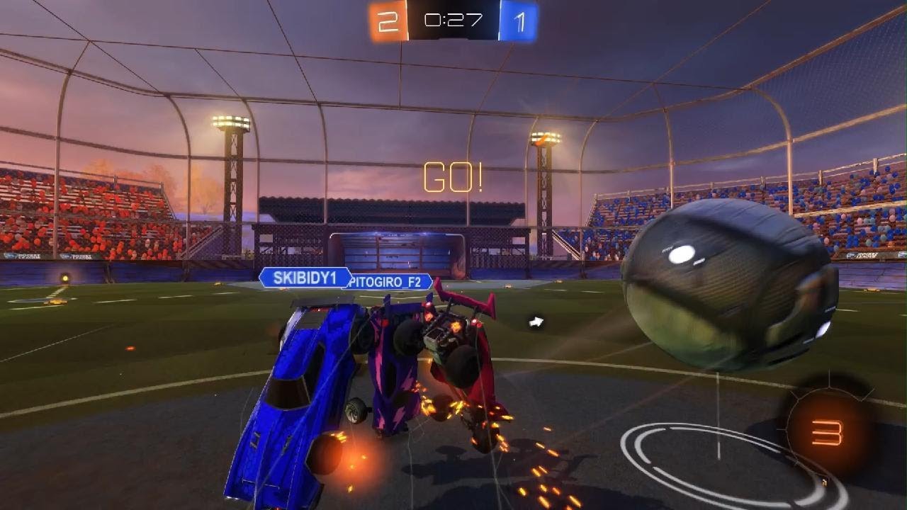 Playing rocket league with a random duo