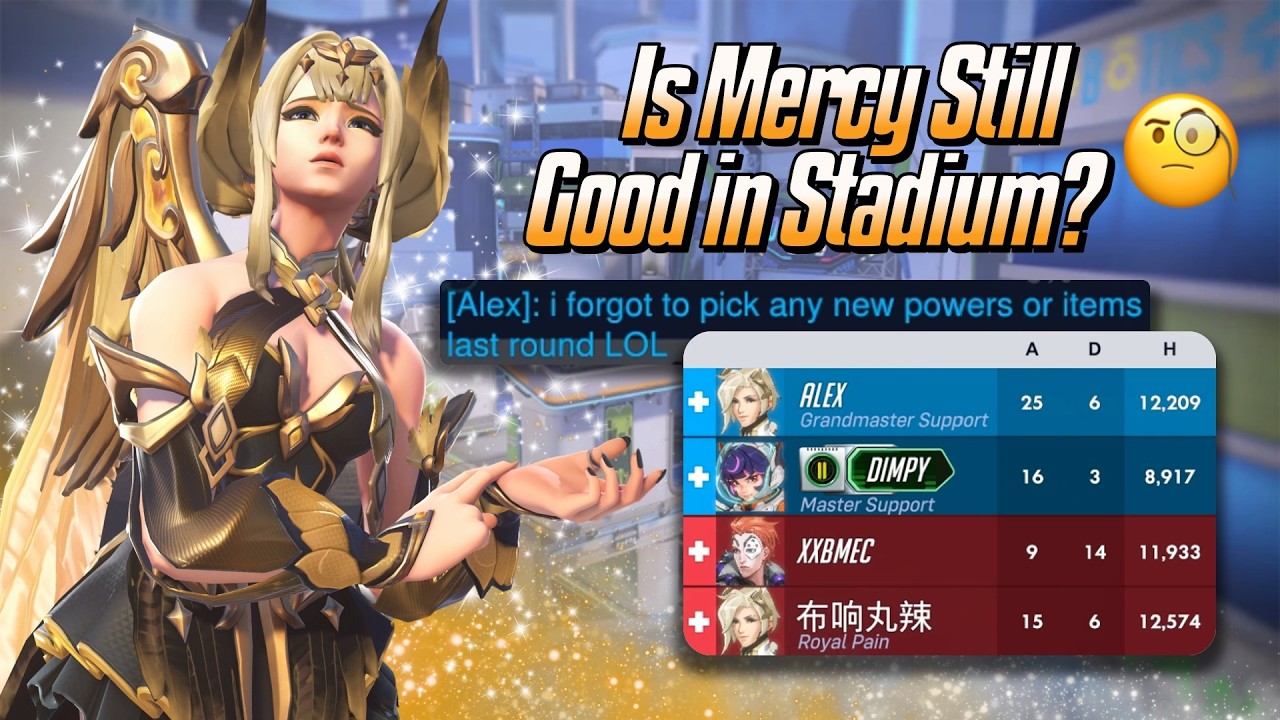 Is Mercy Still Good in Stadium? 🧐 - Mercy Stadium Gameplay - Overwatch 2 (Season 1)