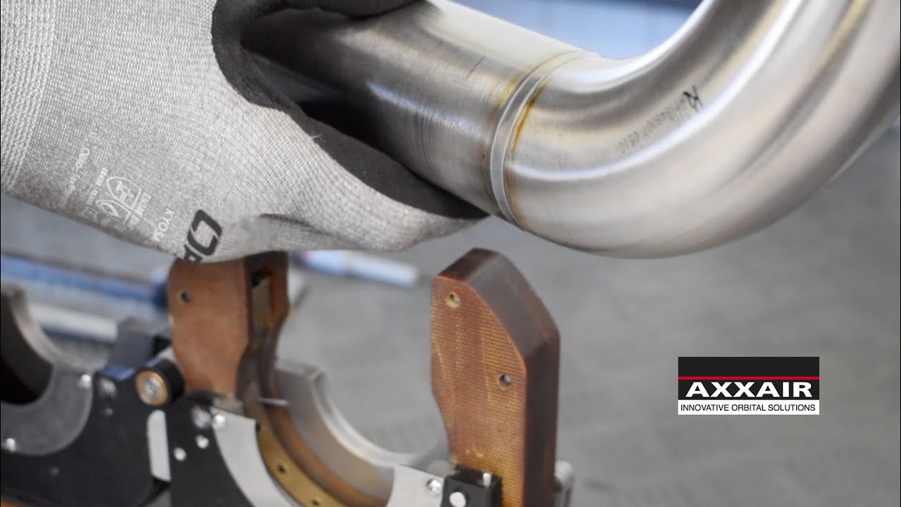 Orbital welding : Special elbow jaws for SATF closed head