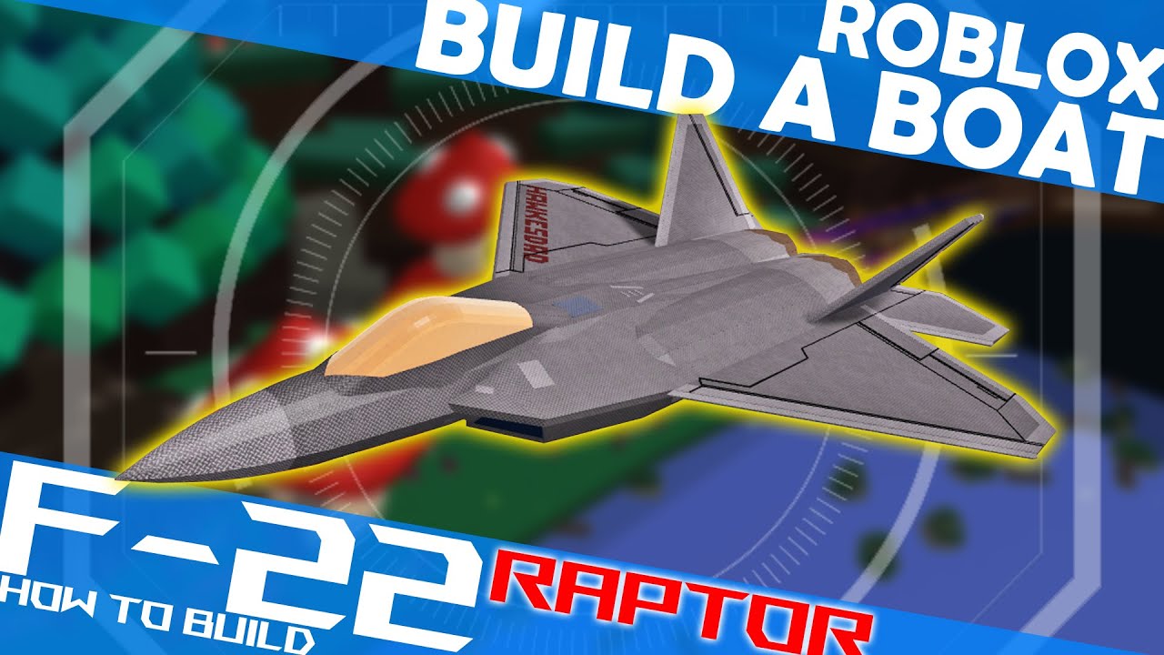 How to Make F-22 Raptor Stealth Fighter Jet! Roblox Build a Boat For Treasure! Micro Block! F22
