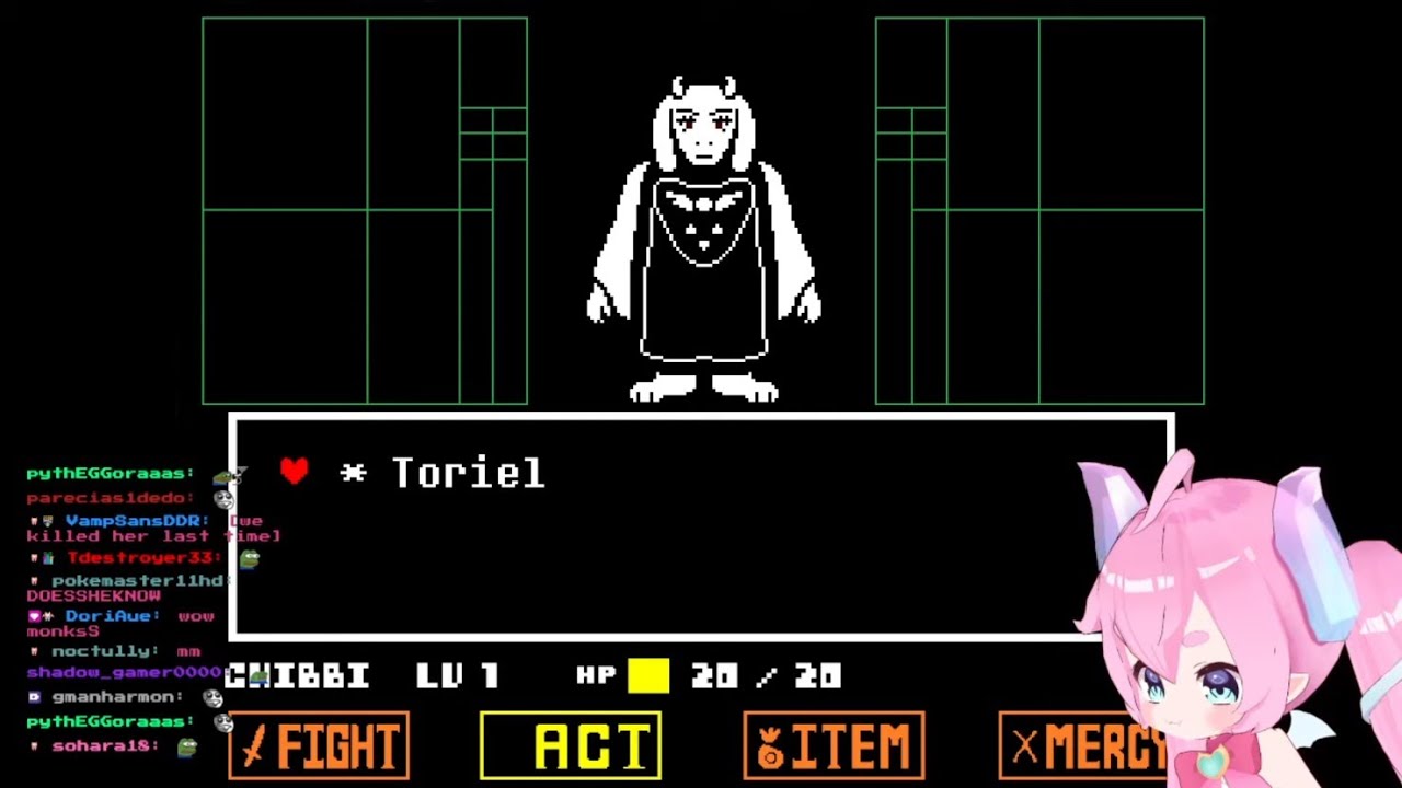 Chibidoki Streams Undertale | Pacifist Run