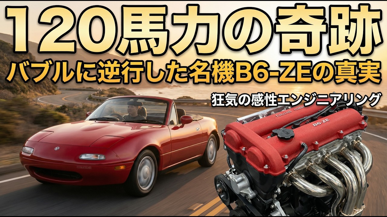 【感動】VTECや4A-GEに「速さ」で負けたB6エンジンが、世界で一番愛される理由。マツダ技術者たちの逆転劇