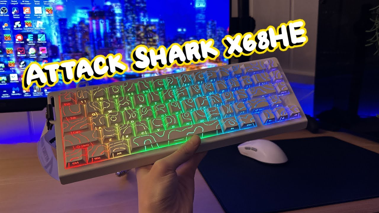 Attack Shark X68HE Unboxing + Gameplay. ($30 Wooting 60HE!)