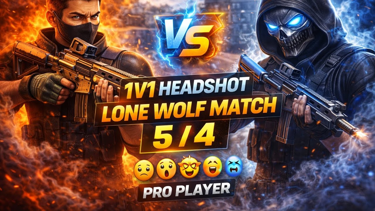 Pro Player 1v1 | Lone Wolf Headshot Fight 🤯😦😦😱😈😈☠️😎 🤧,, 
