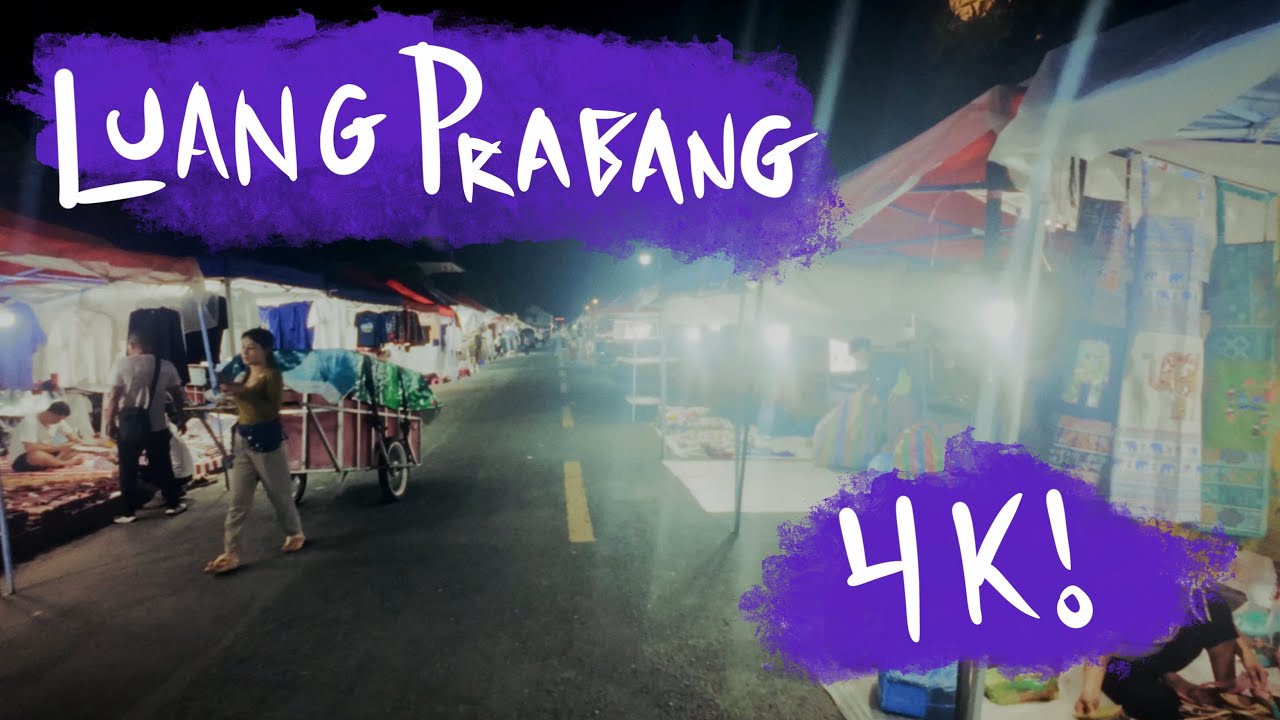 🇱🇦 Lo-Fi Walking Tour: Luang Prabang, Laos - Night Market | August 1 2025