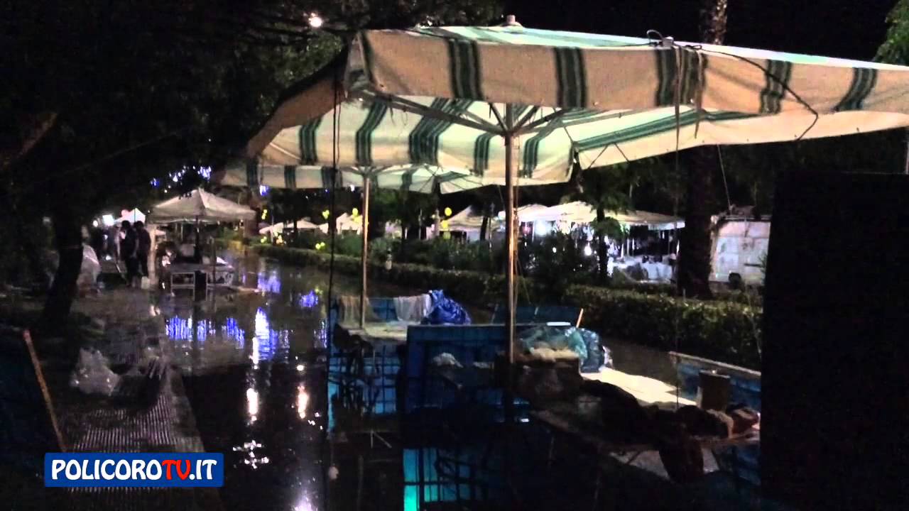 Un temporale paralizza il lungomare di Rocca Imperiale