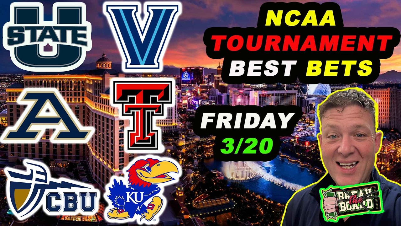 March Madness Friday Picks | Kansas, Texas Tech & Utah State Betting