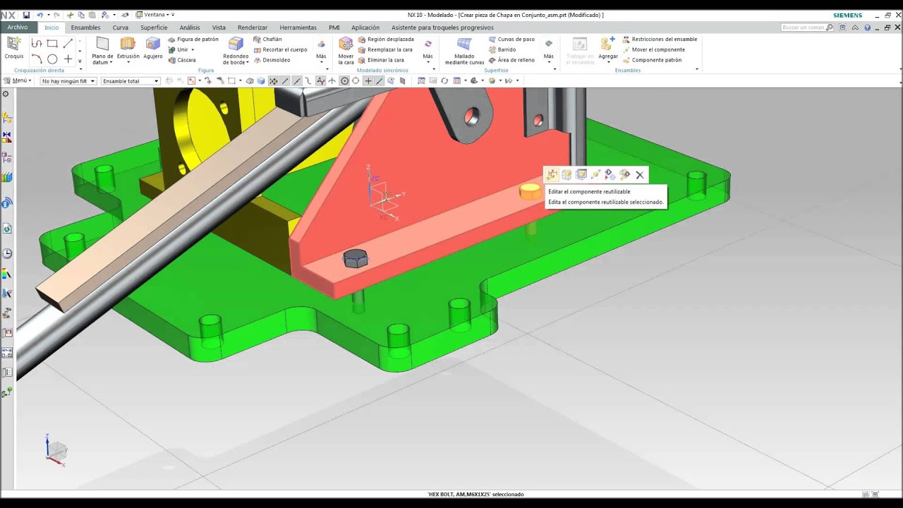 Librería de Partes Estándar en NX