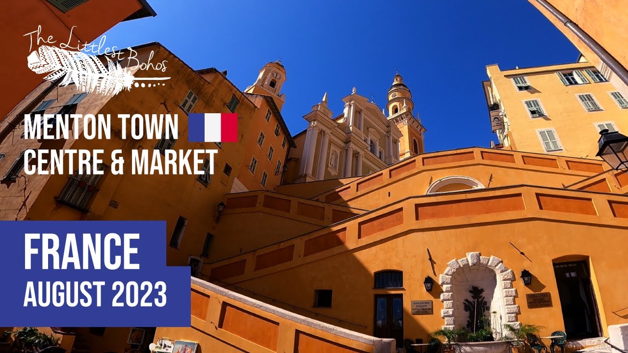 Menton Town Centre & Market, France 2023