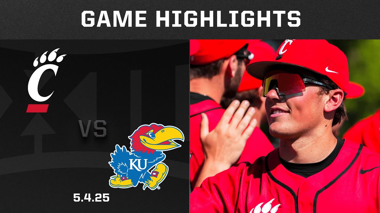 Cincinnati vs. Kansas (5.4.25) Highlights | 2025 Big 12 Baseball